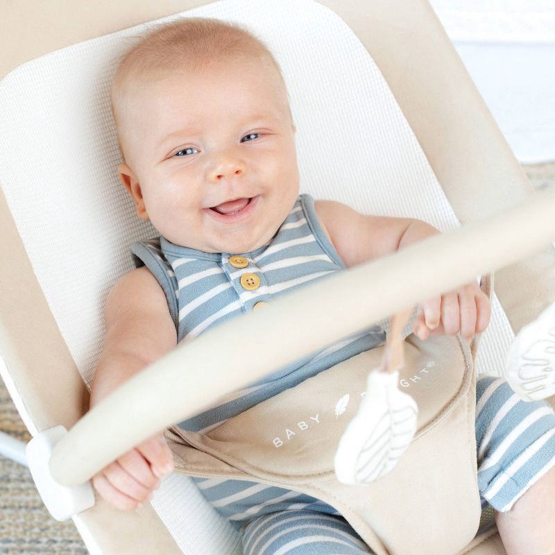 slide 5 of 6, Baby Delight Highland Organic Portable Baby Bouncer - Oat, 1 ct