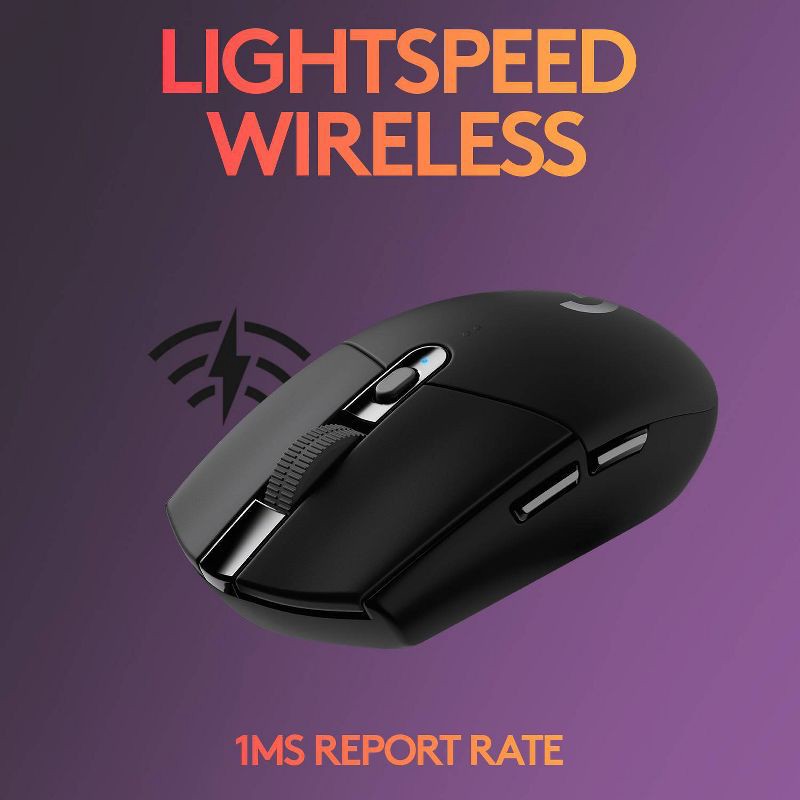 slide 3 of 10, Logitech G305 Lightspeed Wireless Optical Gaming Mouse: USB-A Connection, 6 Buttons, 1 ct