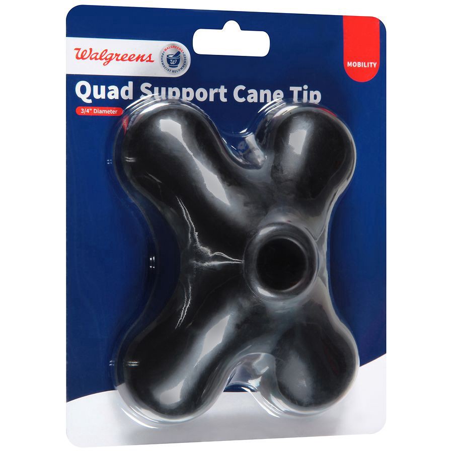 slide 3 of 3, Walgreens Quad Support Cane Tip, 1 ct