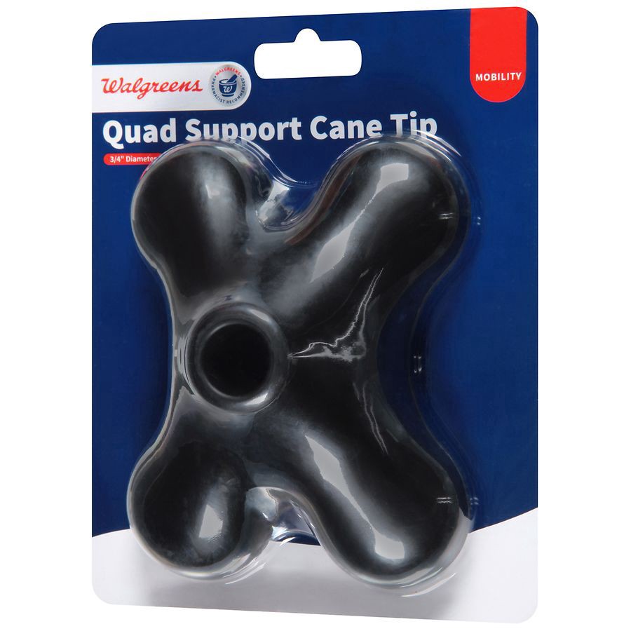 slide 2 of 3, Walgreens Quad Support Cane Tip, 1 ct