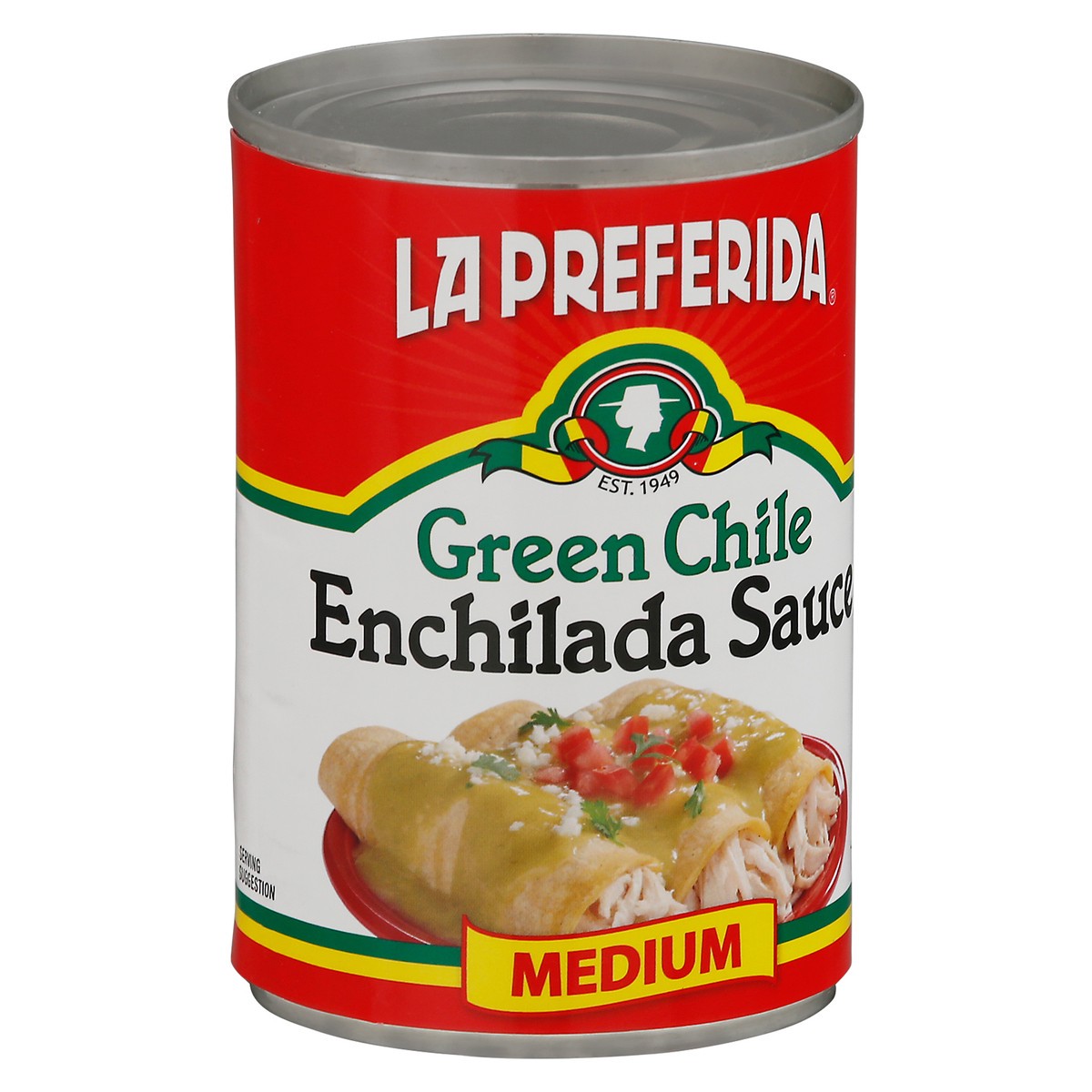 slide 3 of 9, La Preferida Green Chile Enchilada Sauce Medium, 10 oz