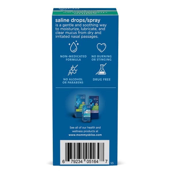slide 9 of 9, Mommy's Bliss Saline Drops Spray, 1 oz