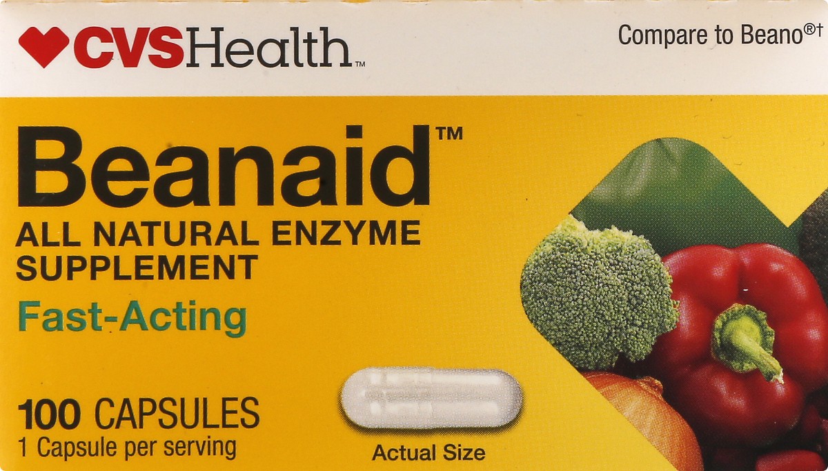 slide 8 of 13, CVS Health Beanaid Fast Acting Capsules, 100 Ct, 100 ct