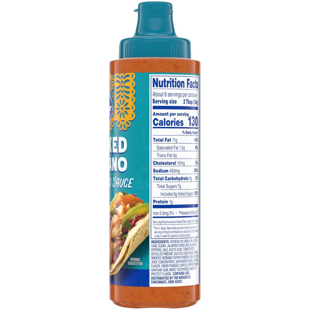 slide 2 of 3, Kroger Smoked Serrano Hot Street Taco Sauce, 8 oz