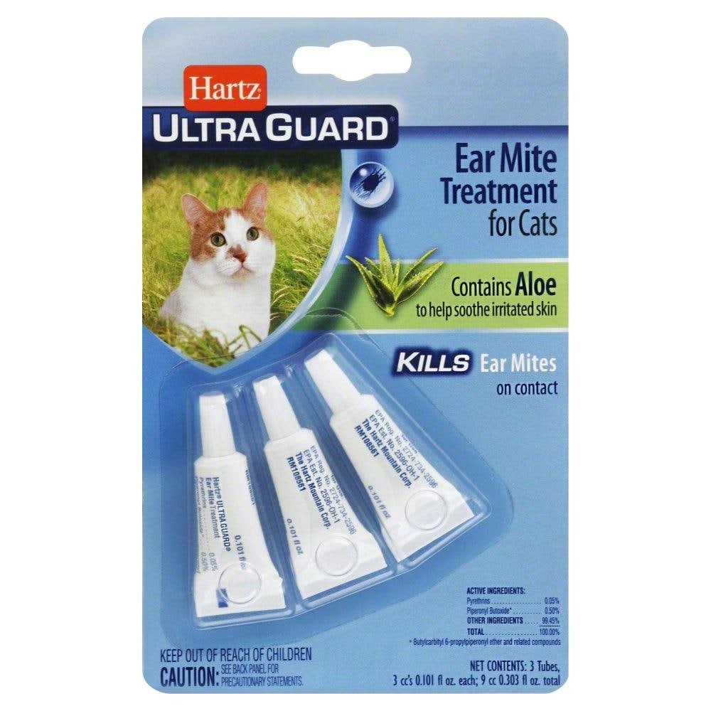 slide 1 of 1, Hartz Ultra Guard Ear Mite Treatment, 3 ct