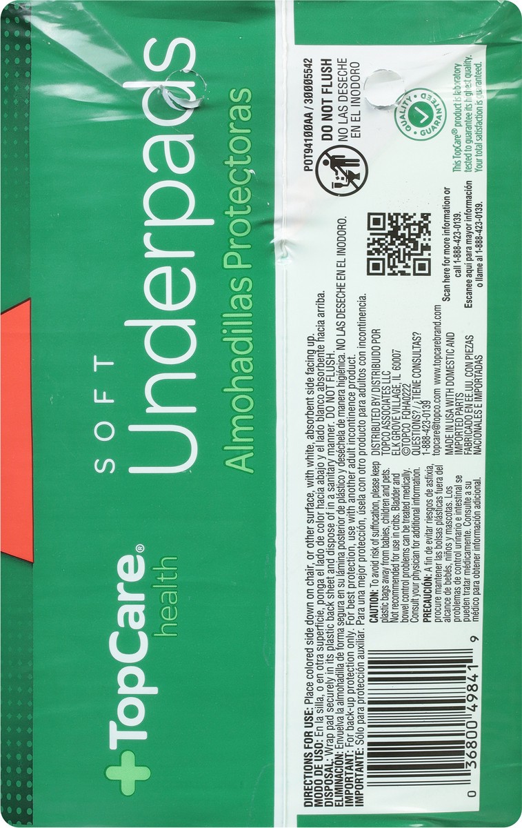 slide 4 of 9, TopCare Everyday Soft Moderate Absorbency L Underpads 18 Each, 18 ct