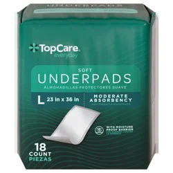 TopCare Everyday Soft Moderate Absorbency L Underpads 18 Each
