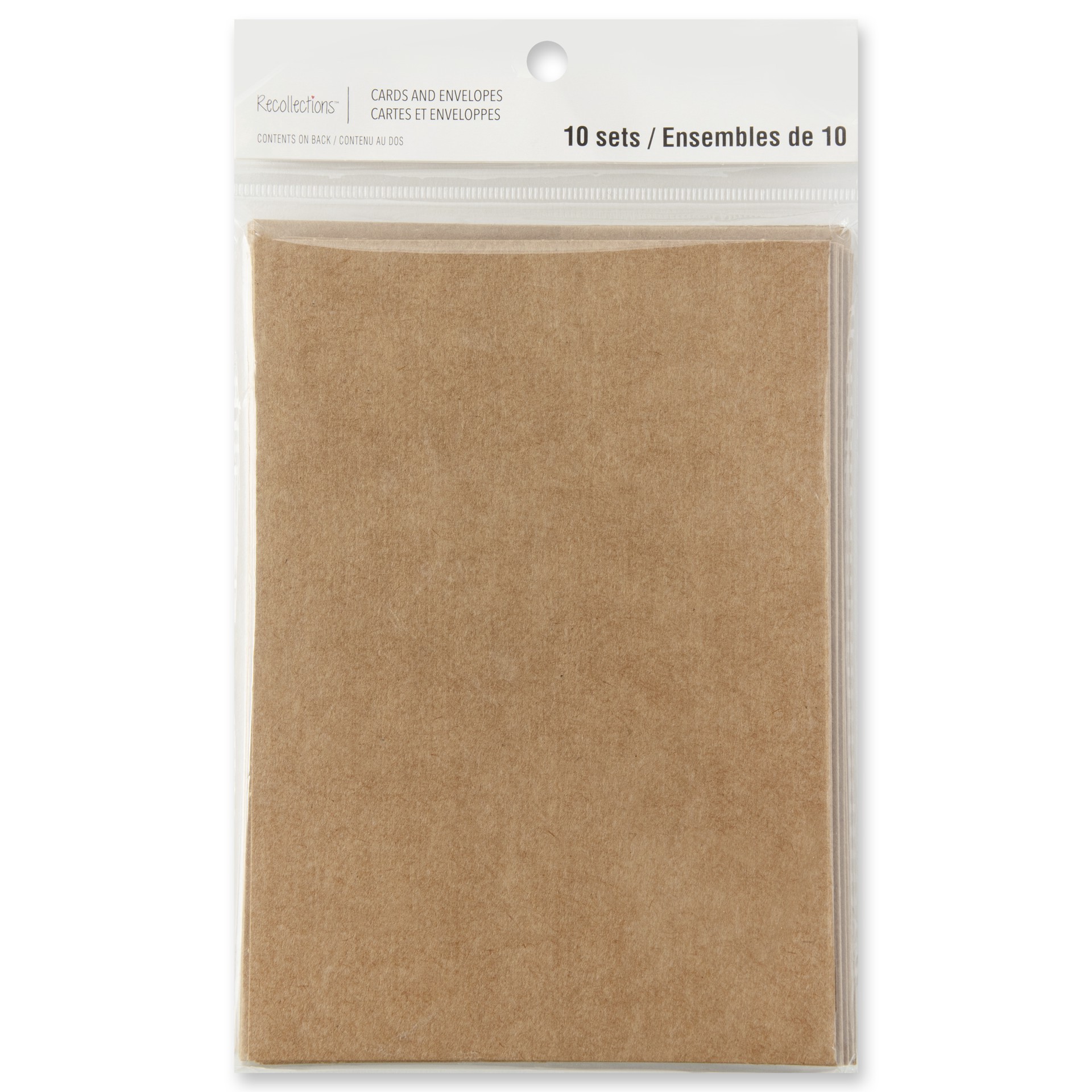 slide 2 of 5, Kraft Folded Cards & Envelopes By Recollections, 5" X 7", 5 in x 7 in