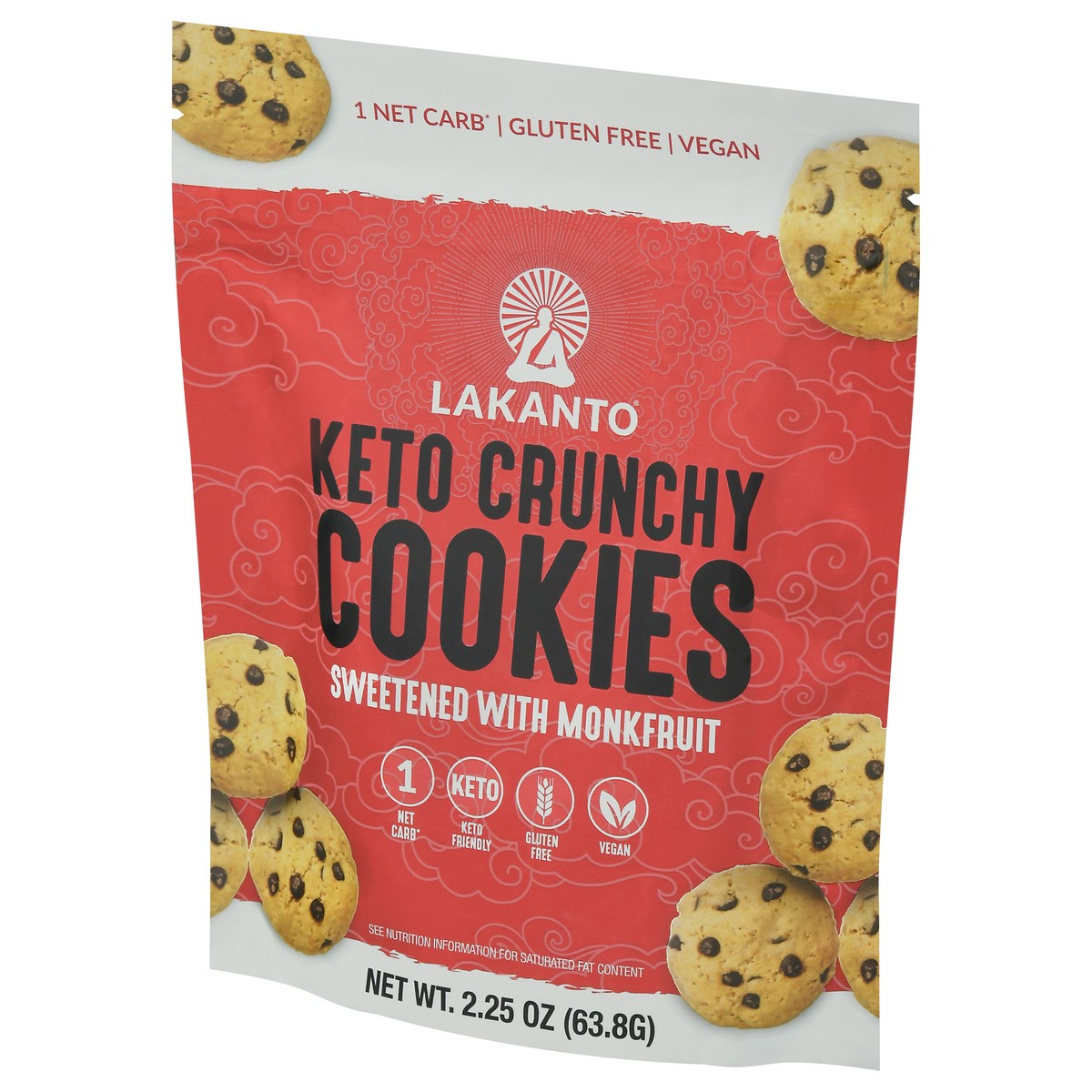 slide 2 of 14, Lakanto Keto Crunchy Cookies Sweetened with Monkfruit 2.25 oz, 2.25 oz