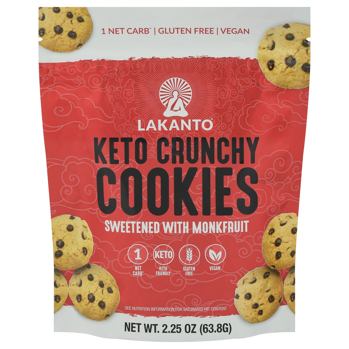slide 12 of 14, Lakanto Keto Crunchy Cookies Sweetened with Monkfruit 2.25 oz, 2.25 oz