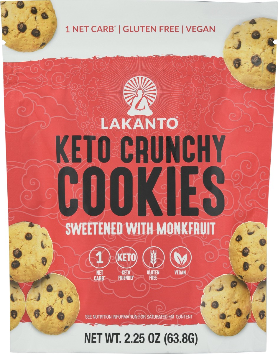 slide 13 of 14, Lakanto Keto Crunchy Cookies Sweetened with Monkfruit 2.25 oz, 2.25 oz