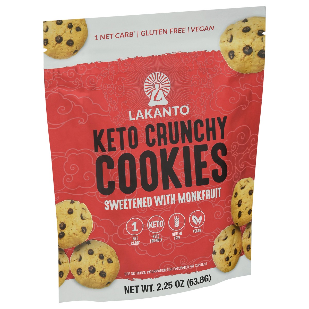 slide 14 of 14, Lakanto Keto Crunchy Cookies Sweetened with Monkfruit 2.25 oz, 2.25 oz