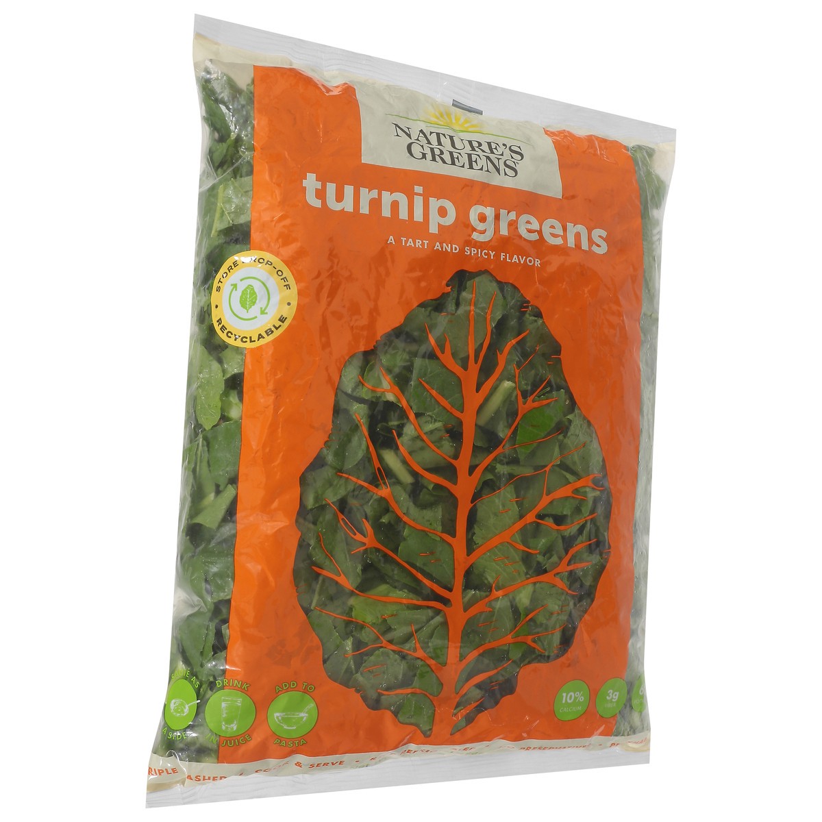 slide 12 of 12, Nature's Greens Turnip Greens 16 oz, 1 lb