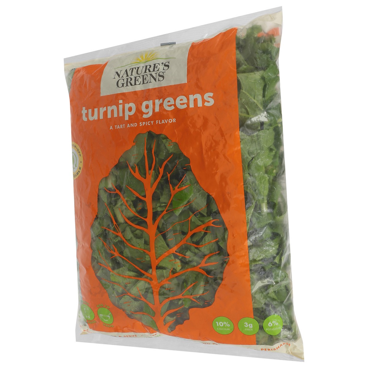 slide 11 of 12, Nature's Greens Turnip Greens 16 oz, 1 lb