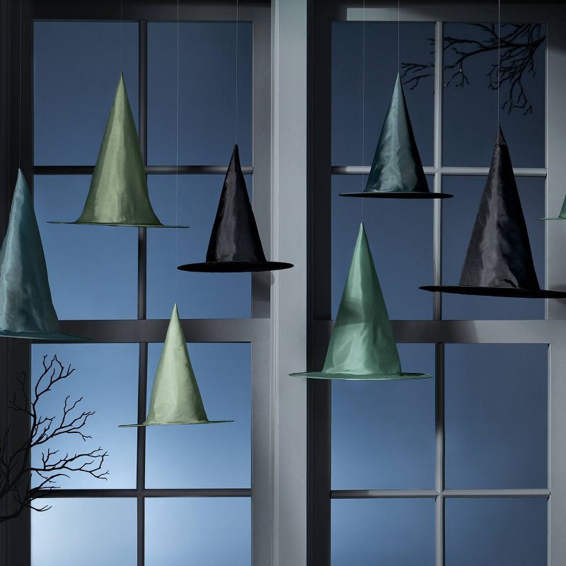 slide 2 of 3, 8ct Halloween Decor Kit Colorful Witch Hats - Hyde & EEK! Boutique™, 8 ct