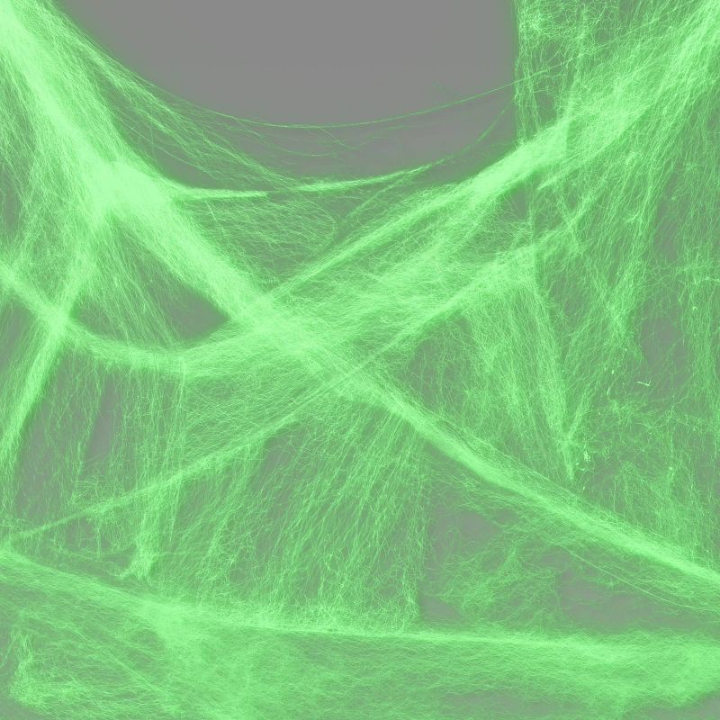 slide 1 of 3, 11' Stretchy Spiderweb Halloween Decorative Prop Glow in the Dark - Hyde and EEK! Boutique™, 1 ct