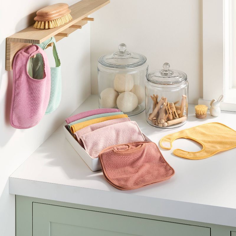 slide 2 of 4, Terry Bibs Warm Pack - 10pk - Cloud Island™, 10 ct