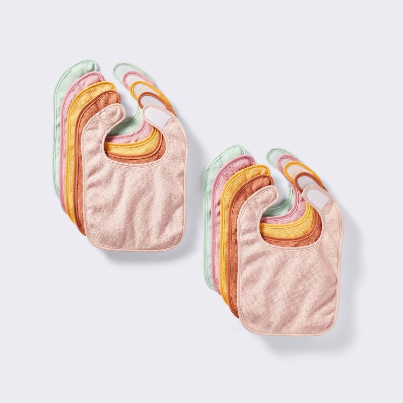 slide 1 of 4, Terry Bibs Warm Pack - 10pk - Cloud Island™, 10 ct