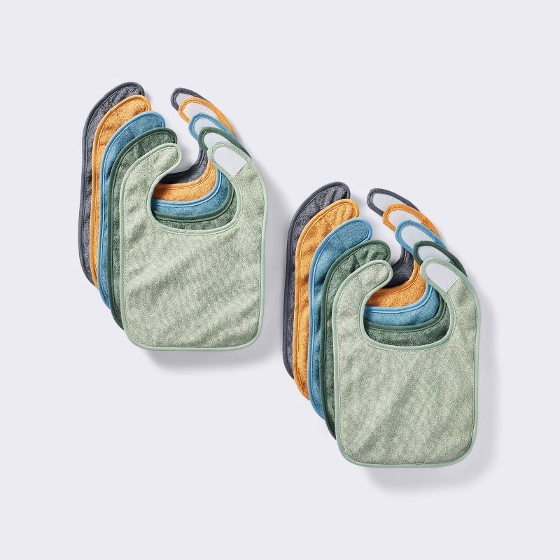slide 1 of 4, Terry Bibs Cool - 10pk - Cloud Island™, 10 ct