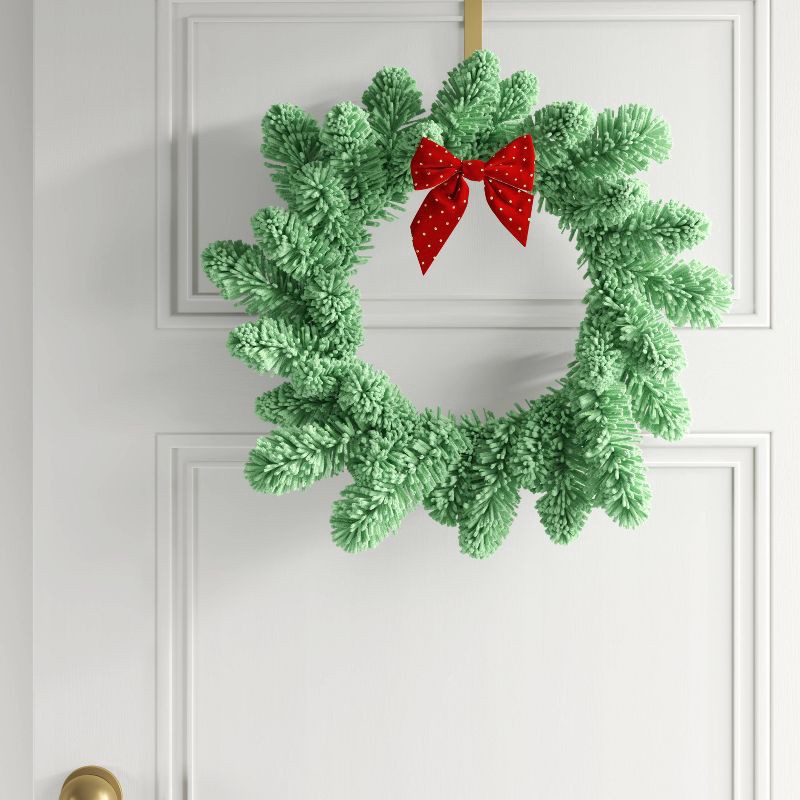 slide 2 of 4, 2ct Metallic Polka Dot Christmas Decorative Bow Red - Wondershop™, 2 ct