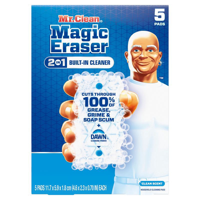 slide 1 of 13, Mr. Clean Magic Eraser Ultra Foamy Multi-Purpose Cleaner - 5ct: Foam, Multi-Surface, Cleaning Tools and Accessories, 5 ct
