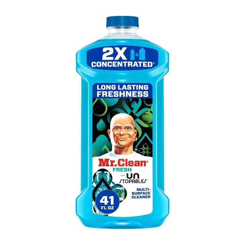 slide 1 of 9, Mr. Clean Fresh Dilute Unstopables Multi-Surface Cleaner - 41 fl oz, 41 fl oz