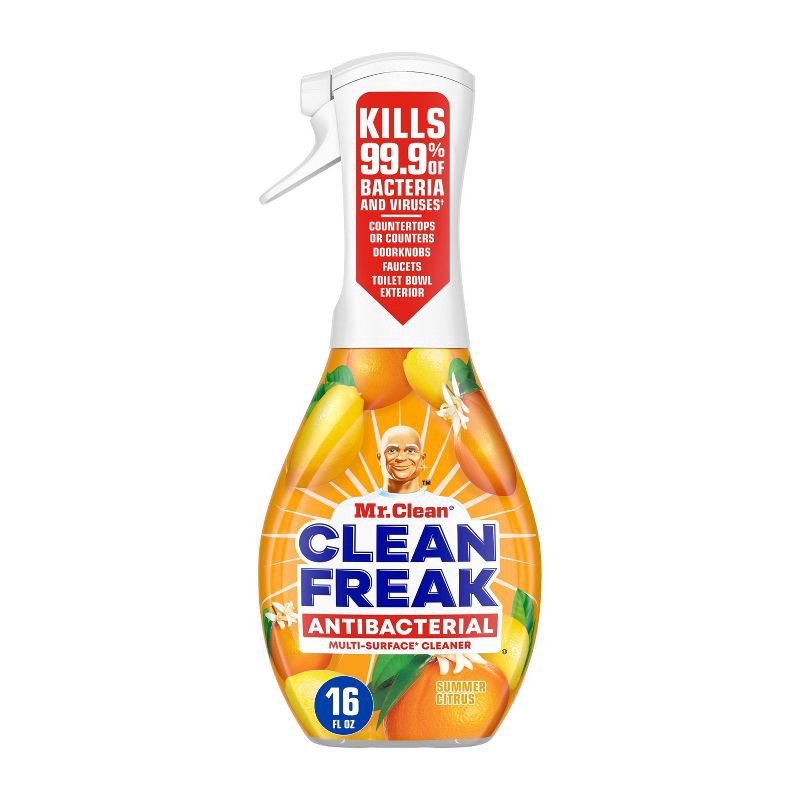 slide 1 of 9, Mr. Clean Freak Antibacterial Summer Citrus Starter Kit - 16 fl oz, 16 fl oz