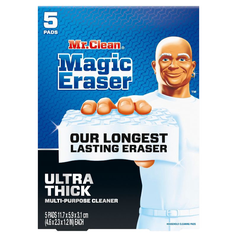 slide 2 of 7, Mr. Clean Magic Eraser Ultra Thick Multi-Purpose Cleaner - 5ct, 5 ct
