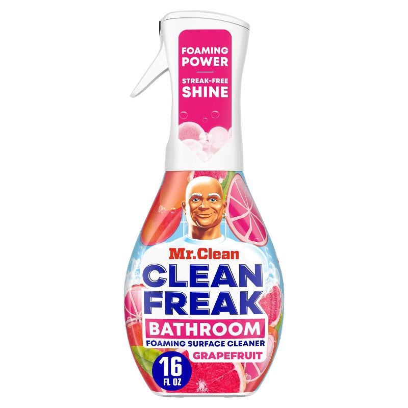 slide 1 of 10, Mr. Clean Clean Freak Grapefruit Bathroom Foaming Surface Cleaner - 16 fl oz, 16 fl oz
