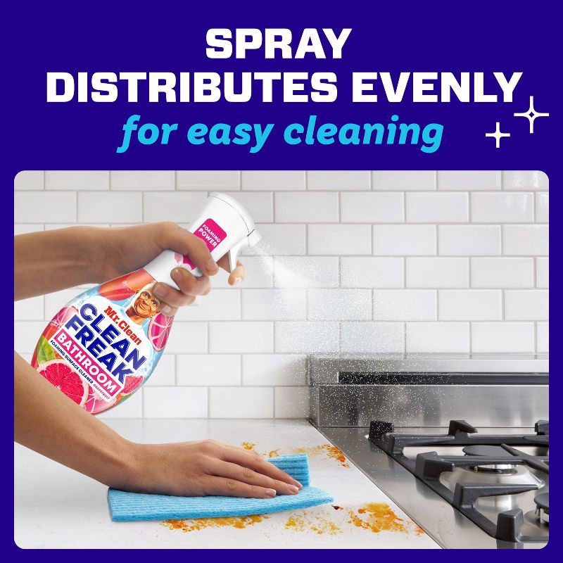 slide 7 of 10, Mr. Clean Clean Freak Grapefruit Bathroom Foaming Surface Cleaner - 16 fl oz, 16 fl oz