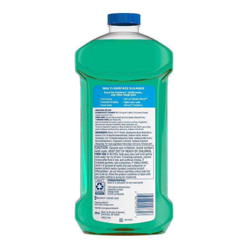 slide 9 of 9, Mr. Clean Dilute Meadows & Rain Multi-Surface Cleaner - 41 fl oz, 41 fl oz