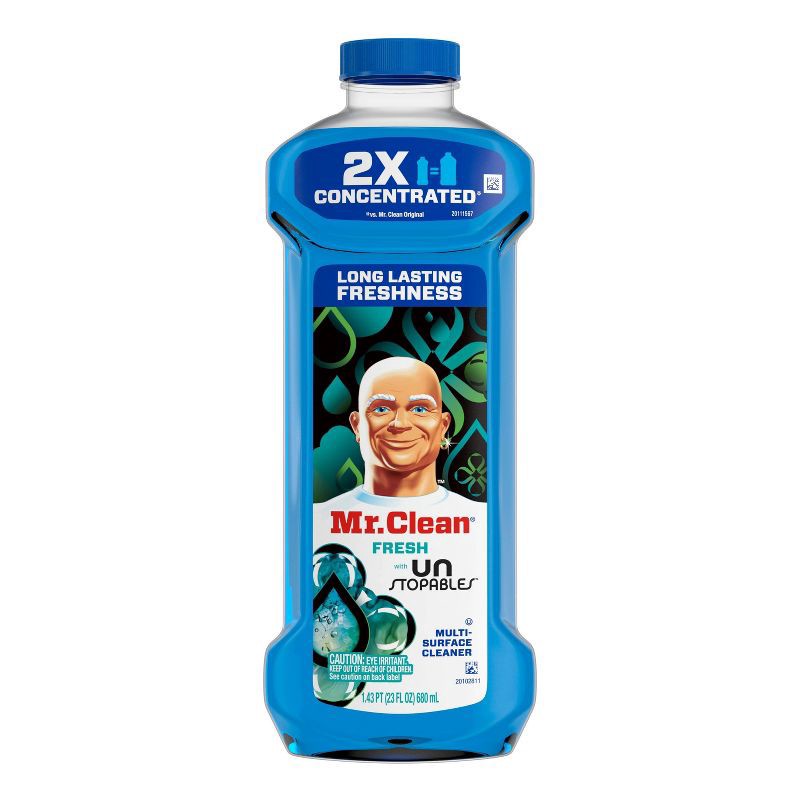 slide 8 of 9, Mr. Clean Fresh Dilute Unstopables Multi-Surface Cleaner - 23 fl oz, 23 fl oz
