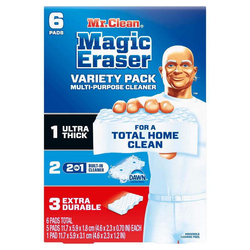 slide 12 of 13, Mr. Clean Magic Eraser Variety Pack Multi-Purpose Cleaner - 6ct, 6 ct