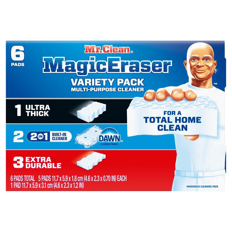 slide 13 of 13, Mr. Clean Magic Eraser Variety Pack Multi-Purpose Cleaner - 6ct, 6 ct