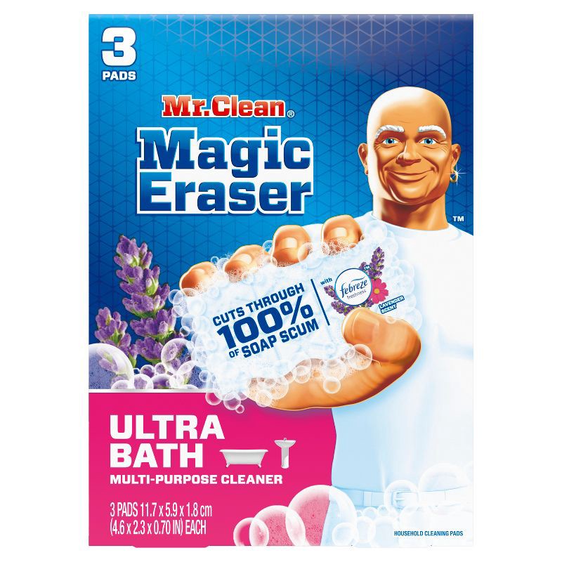 slide 2 of 10, Mr. Clean Magic Eraser Ultra Bath Multi-Purpose Cleaner - 3ct, 3 ct