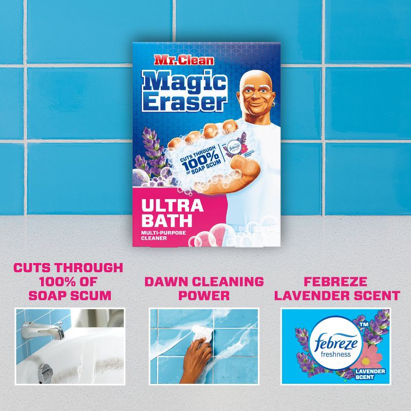 slide 3 of 10, Mr. Clean Magic Eraser Ultra Bath Multi-Purpose Cleaner - 3ct, 3 ct