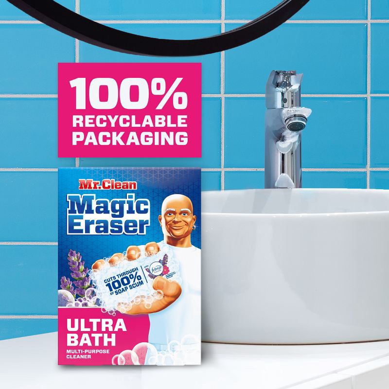 slide 9 of 10, Mr. Clean Magic Eraser Ultra Bath Multi-Purpose Cleaner - 3ct, 3 ct