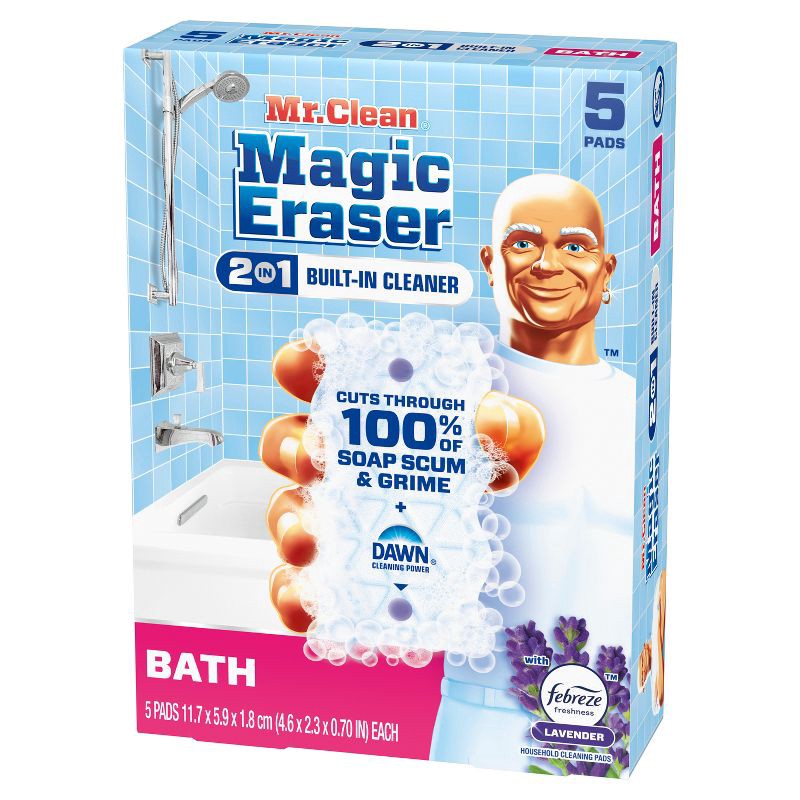slide 12 of 13, Mr. Clean Magic Eraser Ultra Bath Multi-Purpose Cleaner - 5ct, 5 ct