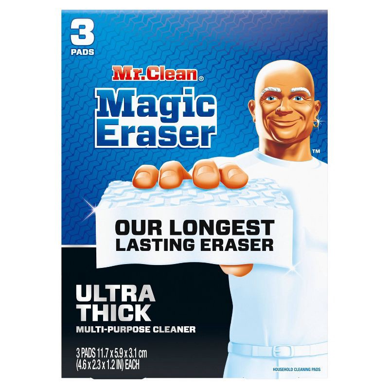 slide 3 of 7, Mr. Clean Magic Eraser Ultra Thick Multi-Purpose Cleaner - 3ct, 3 ct