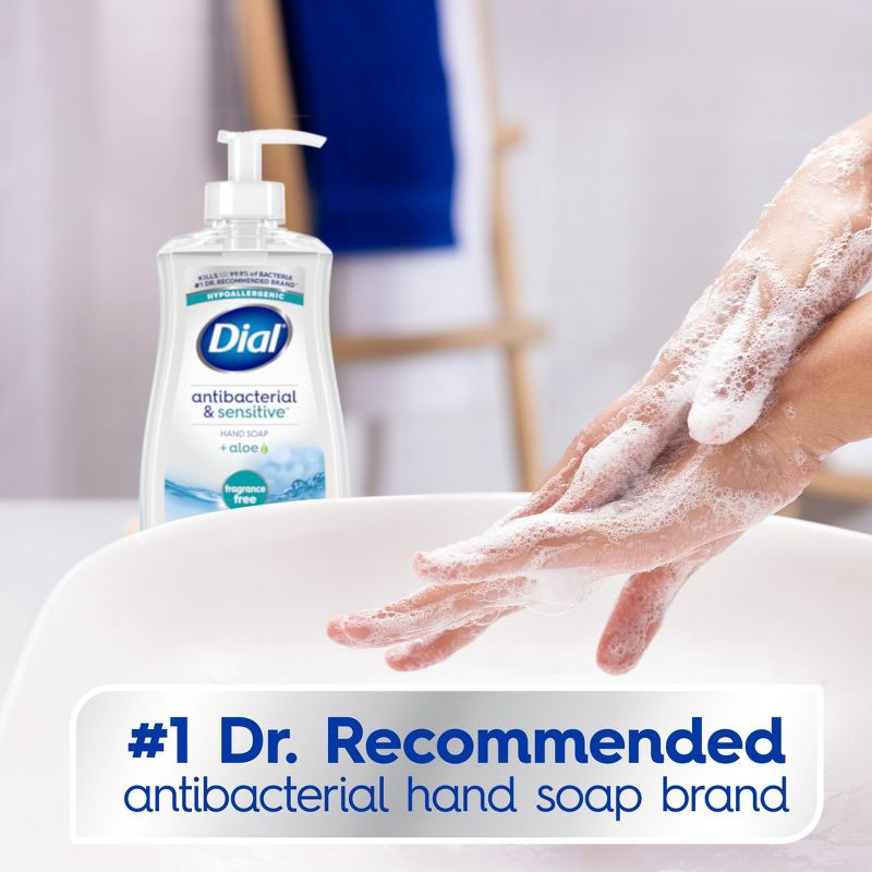 slide 3 of 10, Dial Antibacterial Sensitive Hand Soap - Fragrance Free - 11 fl oz, 11 fl oz