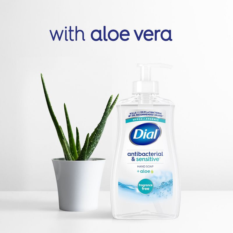 slide 5 of 10, Dial Antibacterial Sensitive Hand Soap - Fragrance Free - 11 fl oz, 11 fl oz