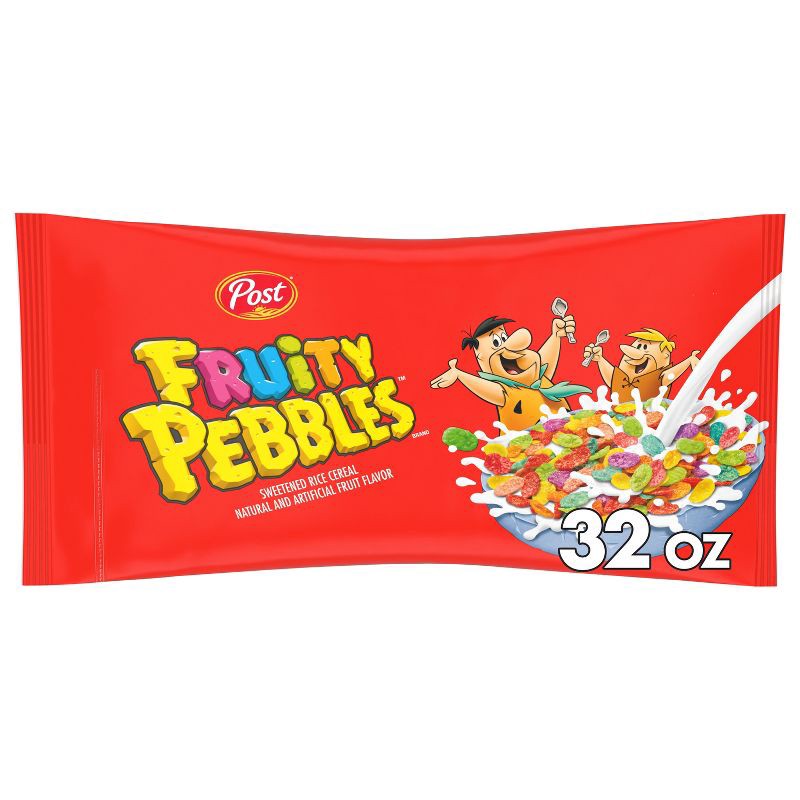 slide 1 of 6, Post Fruity Pebbles Breakfast Cereal Bags - 32oz, 32 oz
