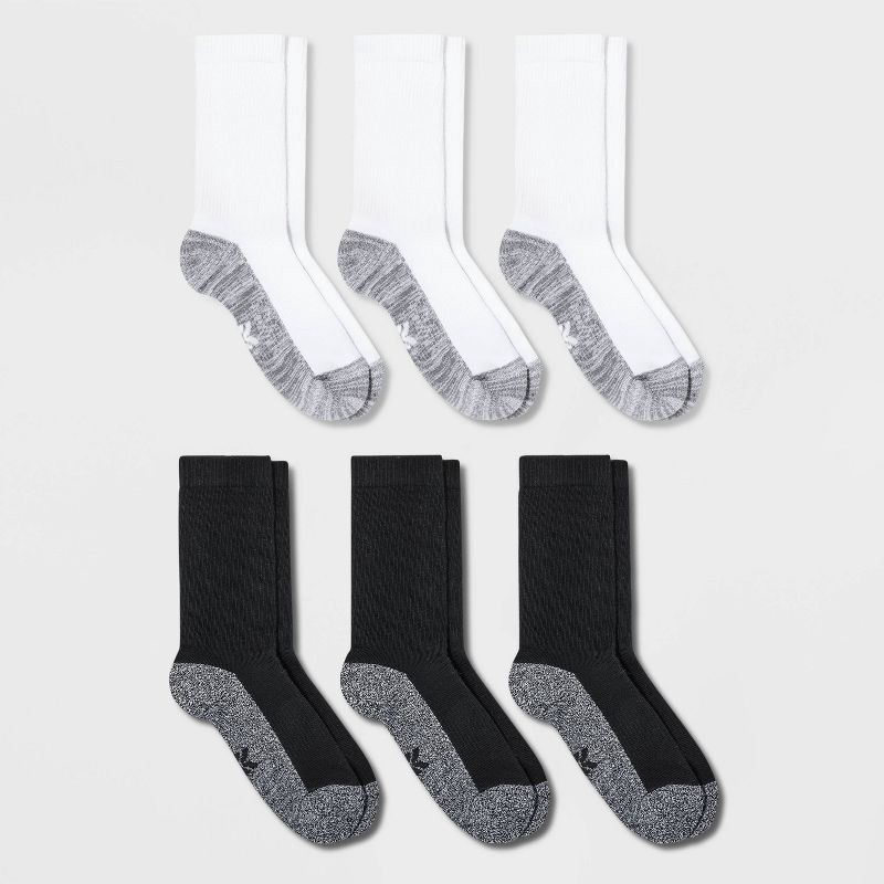 slide 1 of 3, Kids' 6pk Crew Socks - All In Motion™ M, 6 ct