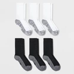 Kids' 6pk Crew Socks - All In Motion™ M