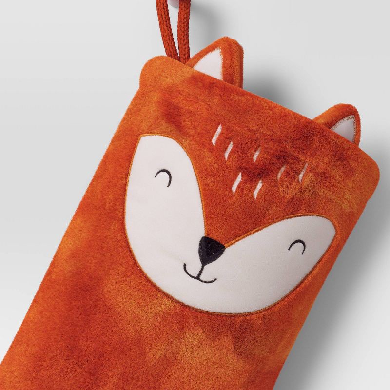 slide 3 of 3, 20" Fox Character Christmas Stocking - Wondershop™, 1 ct