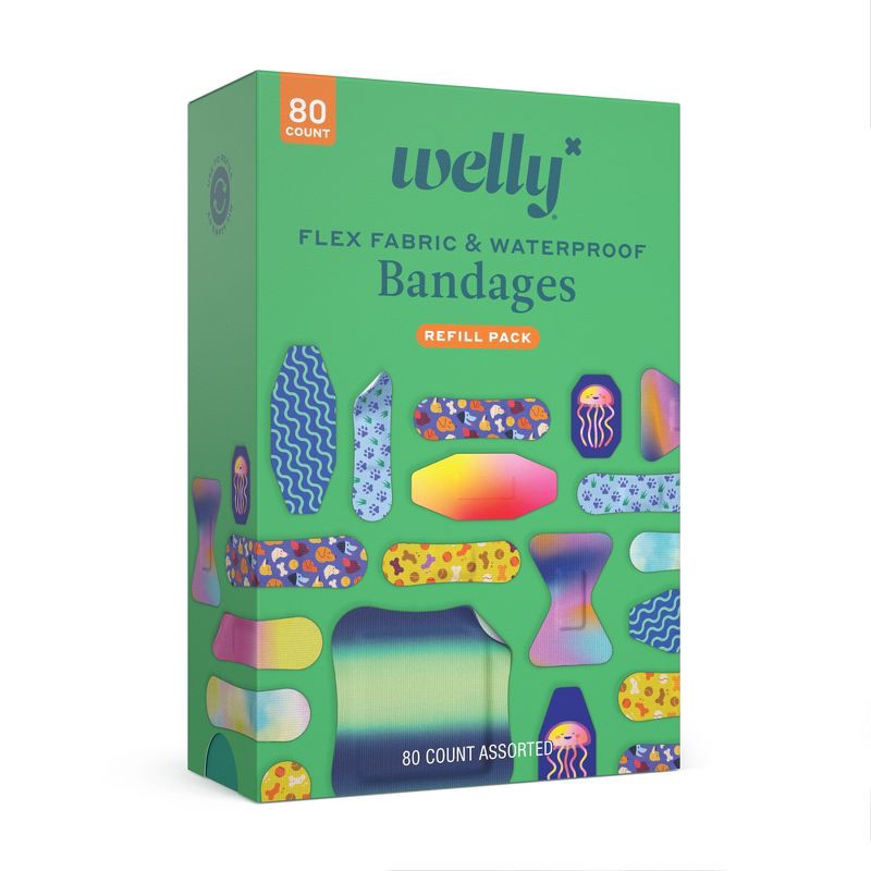 slide 6 of 6, Welly Variety Pack Bandages - 80ct, 80 ct