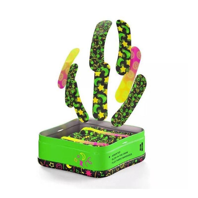 slide 3 of 10, Welly Glow-in-the-Dark Bandages - 39ct, 39 ct