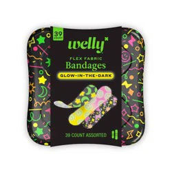 Welly Glow-in-the-Dark Bandages - 39ct