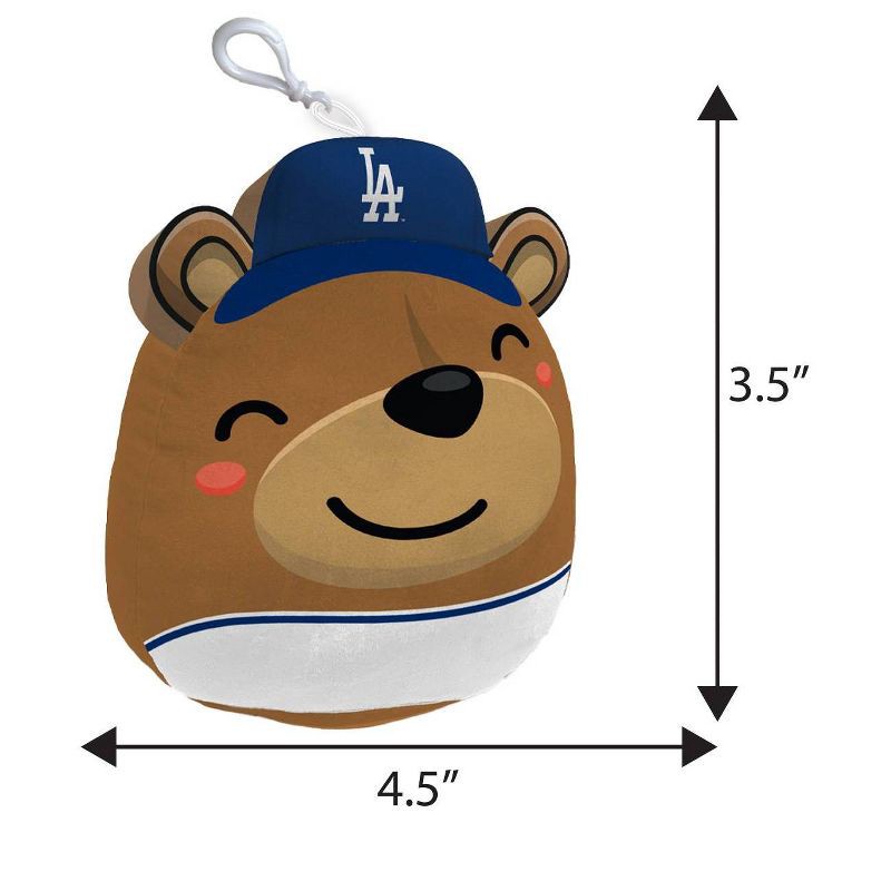 slide 3 of 3, MLB Los Angeles Dodgers Plushie Mascot Keychain: Sports Team Logo Bag Accessory, 1 ct