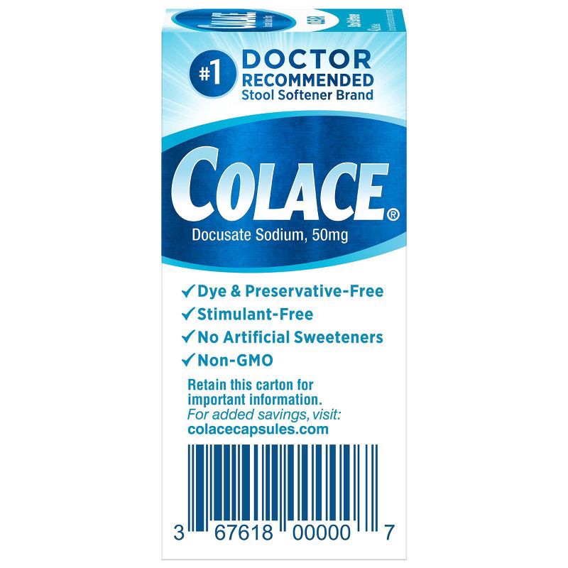 slide 4 of 4, Colace Clear Soft Gels - 42ct, 42 ct